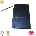 Hot PU office notebook printing with ribbon